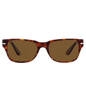 Persol Men's PO3288S Havana 55mm Rectangle Polarized Sunglasses