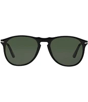 Persol Men's PO9649S Trasparent 52mm Aviator Sunglasses