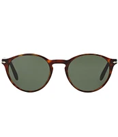 Persol Unisex PO3092SM 50mm Havana Round Sunglasses