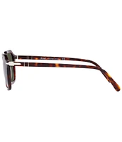 Persol Unisex PO3292S 50mm Havana Square Sunglasses