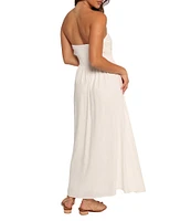 Petal & Pup Kayt Strapless A-Line Maxi Dress