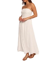 Petal & Pup Kayt Strapless A-Line Maxi Dress
