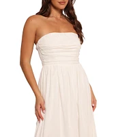 Petal & Pup Kayt Strapless A-Line Maxi Dress