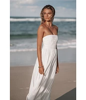 Petal & Pup Kayt Strapless A-Line Maxi Dress
