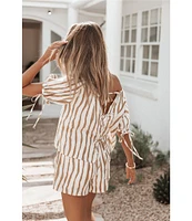 Petal & Pup Maggie Stripe Print Two Piece Short Set
