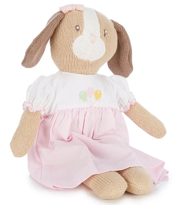 Petit Ami Baby Girl 14#double; Plush Birthday Dog Hand-Knit Plush Doll