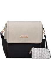 Petunia Pickle Bottom Boxy Backpack Diaper Bag - Sand & Black