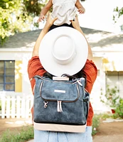 Petunia Pickle Bottom Pivot Colorblock Backpack/Tote Diaper Backpack - Matte