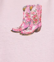 Philcos Cowboy Boot Graphic Short Sleeve T-Shirt