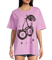 Philcos Short Sleeve Cherry Eight-Ball Screen Printed T-Shirt