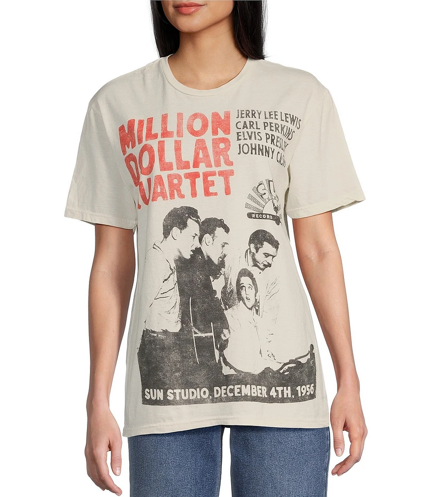 Philcos Short Sleeve Million Dollar Quartet Graphic T-Shirt