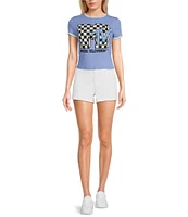 Philcos Short Sleeve MTV Checkered Pullover T-Shirt