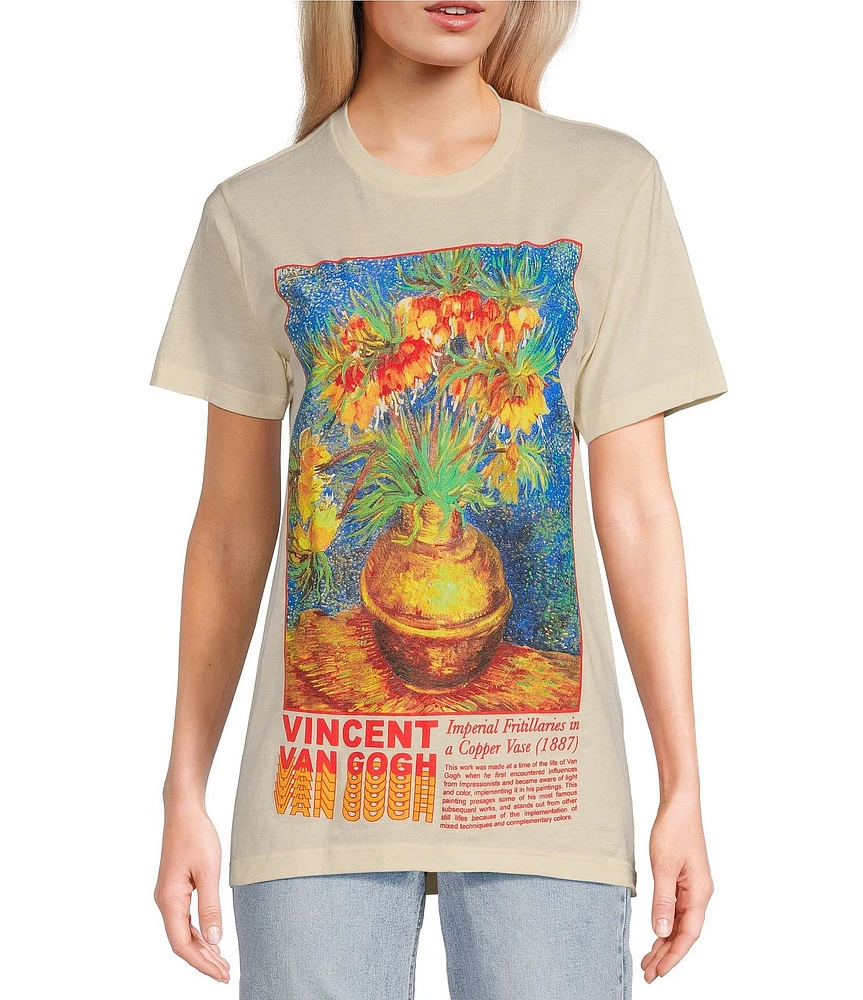 Philcos Van Gogh Short Sleeve Flower Graphic T-Shirt