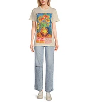 Philcos Van Gogh Short Sleeve Flower Graphic T-Shirt