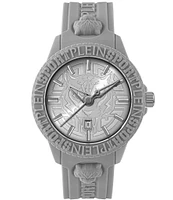 Philipp Plein Fearless Grey Silicone Band Men's Watch