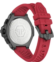 Philipp Plein Men's Chrono Royal Red Silicone Strap Watch