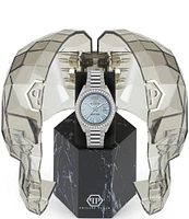 Philipp Plein Men's Date Superlative Crystal Quartz Analog Stainless Steel Bracelet Watch