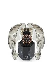 Philipp Plein Men's Nobile Racing Quartz Chronograph Black Silicone Strap Watch