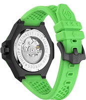 Philipp Plein Men's Plein Skeleton Royal Automatic Silicone Strap Watch