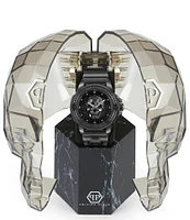 Philipp Plein Men's The Kull Synthetic Quartz Analog Grey Silicone Strap Watch