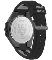 Philipp Plein Men's Tigermaster Analog Silicone Strap Watch