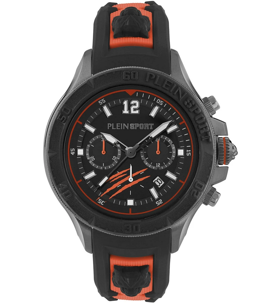 Philipp Plein Men's Warrior Tech Chronograph / Silicone Strap Watch