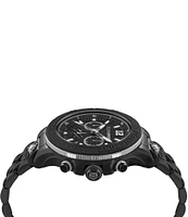 Philipp Plein Men's Warrior Tech Chronograph Black Tone Stainless Steel Bracelet Watch