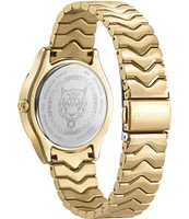 Philipp Plein Women's Eclipse Analog Gold Tone Stainless Steel Bracelet Watch