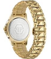 Philipp Plein Women's Lady Rock Analog Gold Tone Stainless Steel Bracelet Watch