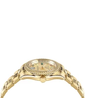 Philipp Plein Women's Queen Quartz Analog Gold Stainless Steel Bracelet Watch