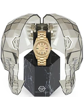 Philipp Plein Women's Queen Quartz Analog Gold Stainless Steel Bracelet Watch