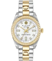 Philipp Plein Women's Queen Quartz Analog Two Tone Stainless Steel Bracelet Watch