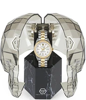 Philipp Plein Women's Queen Quartz Analog Two Tone Stainless Steel Bracelet Watch