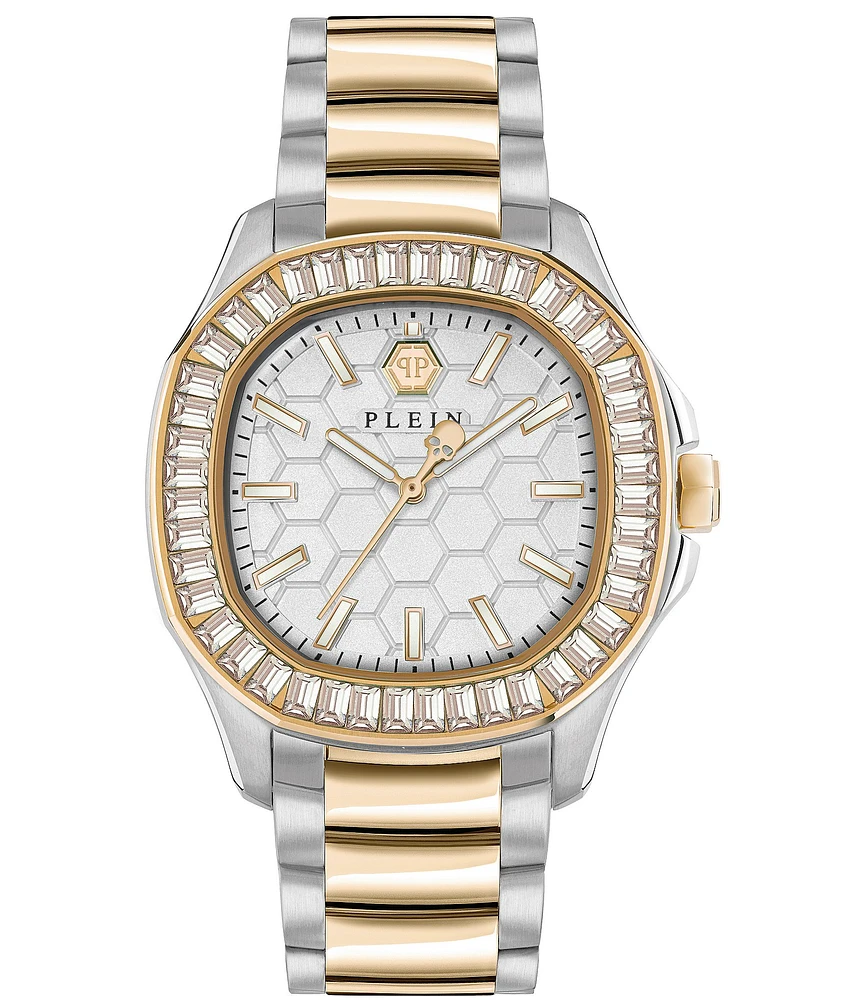 Philipp Plein Women's Spectre Crystal Quartz Analog Two Tone Stainless Steel Watch