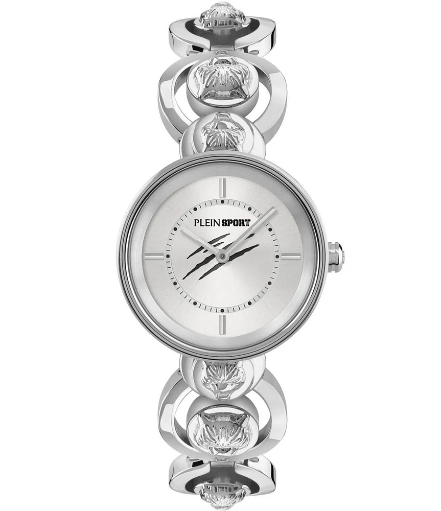 Philipp Plein Women's Supernova Analog Silver Stainless Steel Bracelet 34mm Watch