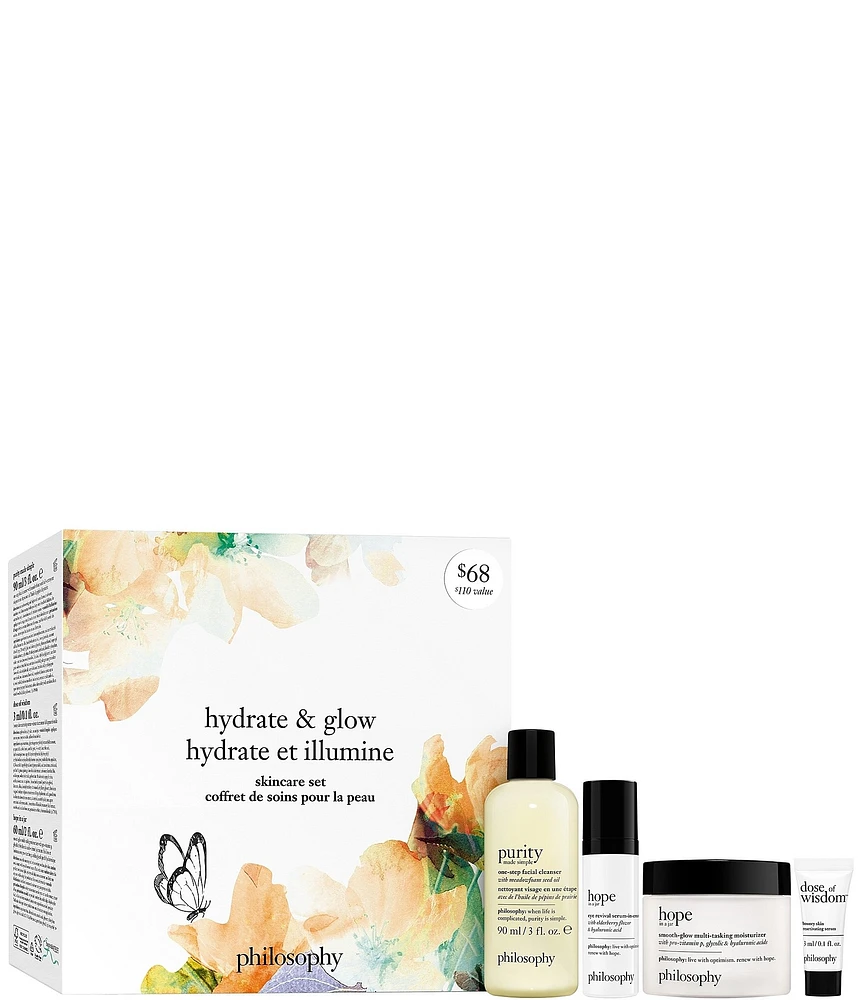 philosophy 4-pc. hydrate & glow skincare gift set