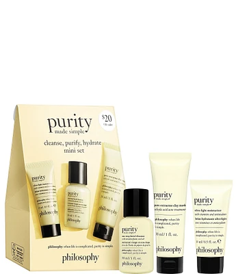 philosophy Purity Made Simple Cleanse, Purify, Hydrate Mini Set