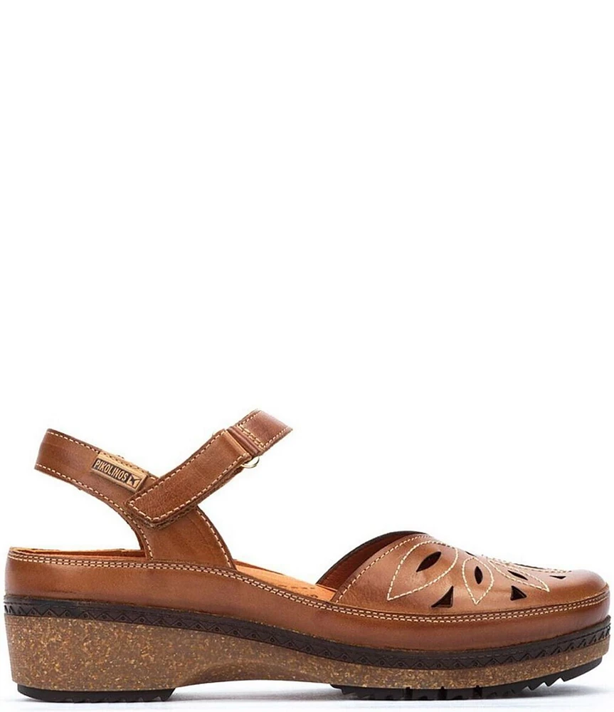 Pikolinos Granada Leather Mary Jane Platform Clogs