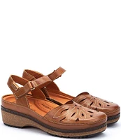 Pikolinos Granada Leather Mary Jane Platform Clogs