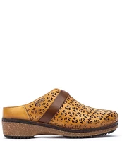 Pikolinos Granada Perforated Leather Clogs