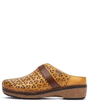 Pikolinos Granada Perforated Leather Clogs