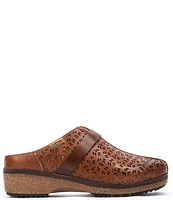 Pikolinos Granada Perforated Leather Clogs