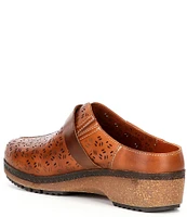 Pikolinos Granada Perforated Leather Clogs