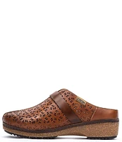 Pikolinos Granada Perforated Leather Clogs