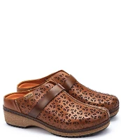 Pikolinos Granada Perforated Leather Clogs