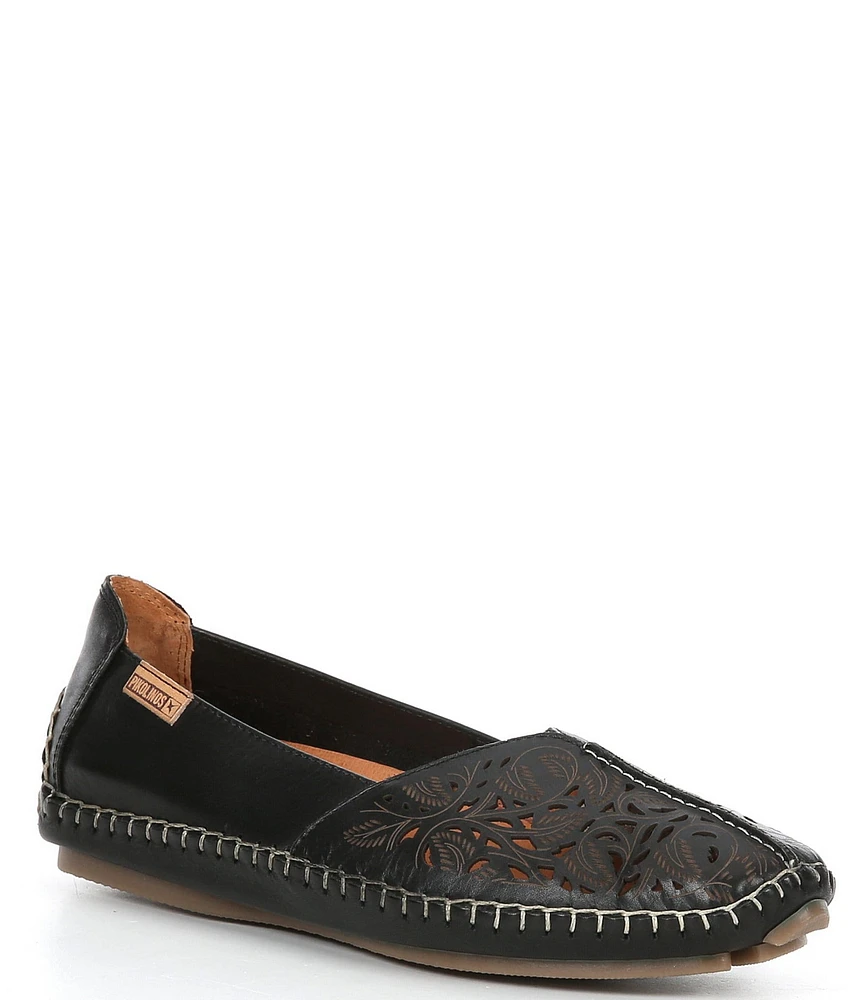 Pikolinos New Jerez Fashion Cut Out Detail Slip-On Leather Moccasins