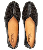 Pikolinos New Jerez Fashion Cut Out Detail Slip-On Leather Moccasins