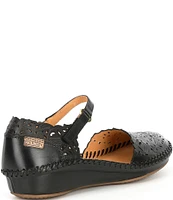 Pikolinos Puerto Vallarta Leather Mary Jane Wedge Flats