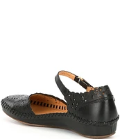 Pikolinos Puerto Vallarta Leather Mary Jane Wedge Flats