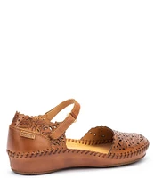 Pikolinos Puerto Vallarta Leather Mary Jane Wedge Flats